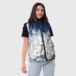 Женский жилет Яркий абстрактный узор для спорта, цвет: 3D-светло-серый — фото 2
