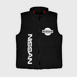 Женский жилет Nissan logo white auto