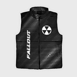 Женский жилет Fallout metal game lines, цвет: 3D-черный