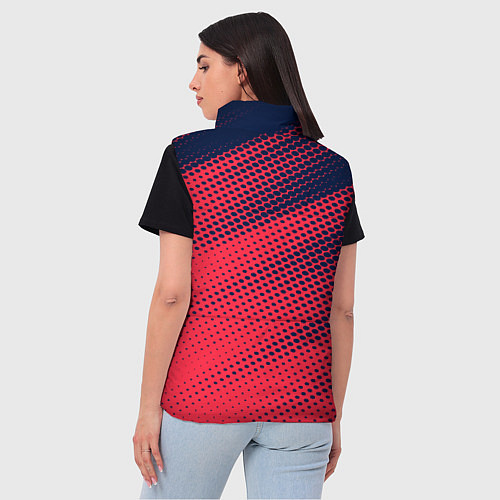 Женский жилет Яркий абстрактный узор для спорта / 3D-Черный – фото 4