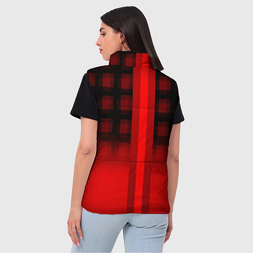 Женский жилет Arsenal fc sport geometry steel / 3D-Светло-серый – фото 4