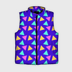 Женский жилет Треугольники паттерн, цвет: 3D-черный