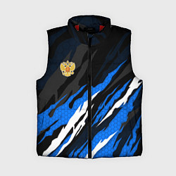 Женский жилет Герб России - blue sport