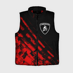 Женский жилет Lamborghini sport grunge, цвет: 3D-красный