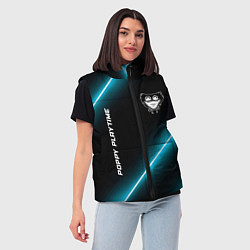 Женский жилет Poppy Playtime неоновые лампы, цвет: 3D-черный — фото 2