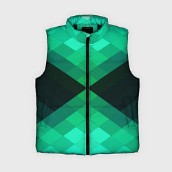 Женский жилет Изумрудная мозаика
