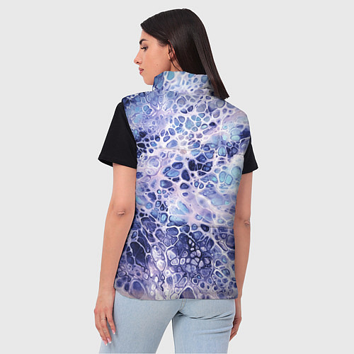 Женский жилет Абстракция текстура воды и мрамора / 3D-Красный – фото 4