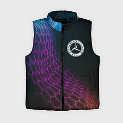 Женский жилет Mercedes neon hexagon