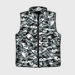 Женский жилет Камуфляжные пиксели текстура
