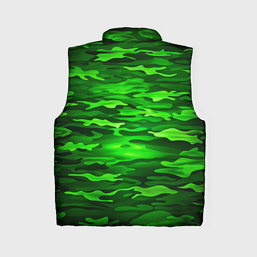 Женский жилет Зелёные водоросли-камуфляж / 3D-Светло-серый – фото 2