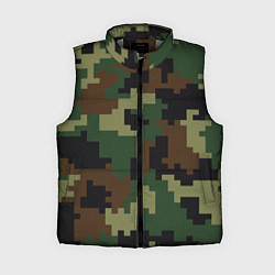 Женский жилет Камуфляж хаки текстура