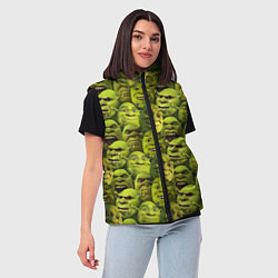 Женский жилет Шрек - паттерн, цвет: 3D-красный — фото 2
