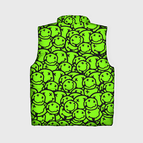 Женский жилет Nirvana green logo smile / 3D-Светло-серый – фото 2