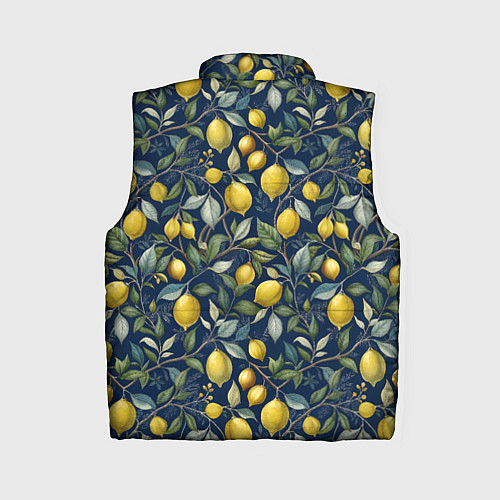 Женский жилет Лимоны на ветках паттерн / 3D-Светло-серый – фото 2
