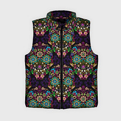 Женский жилет Узорчатый черепной орнамент
