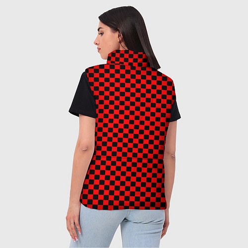 Женский жилет Arsenal текстура клетка / 3D-Светло-серый – фото 4