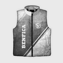 Женский жилет Benfica - grey gradient вертикально, цвет: 3D-черный