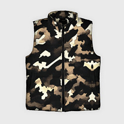 Женский жилет Камуфляж сафари, цвет: 3D-черный