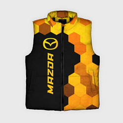 Женский жилет Mazda - gold gradient по-вертикали, цвет: 3D-черный