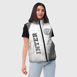 Женский жилет Inter - white gradient вертикально, цвет: 3D-черный — фото 2