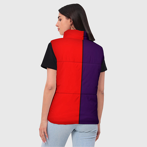 Женский жилет Атлетико полосы / 3D-Черный – фото 4