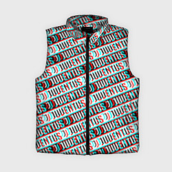 Женский жилет Ювентус глитч паттерн