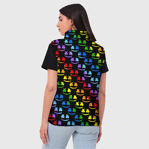 Женский жилет Marshmello dj colors / 3D-Светло-серый – фото 4