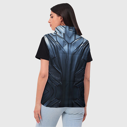 Женский жилет Металлический карбон / 3D-Светло-серый – фото 4
