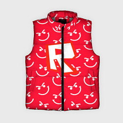 Женский жилет Roblox smile pattern, цвет: 3D-светло-серый