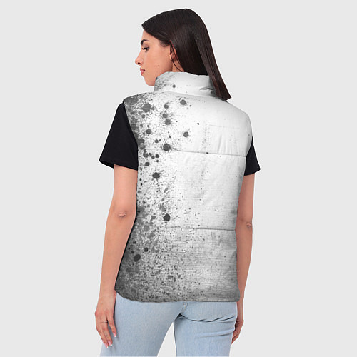 Женский жилет Bleach - white gradient по-вертикали / 3D-Черный – фото 4