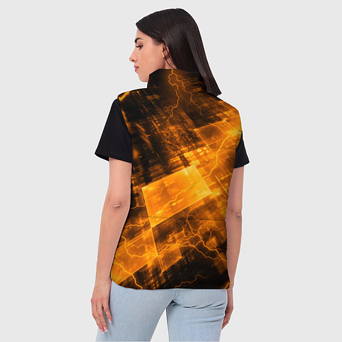 Женский жилет Half life abstraction / 3D-Красный – фото 4
