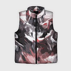 Женский жилет Абстрактный узор черно-серый