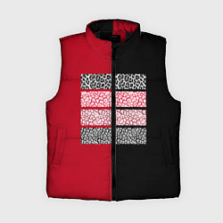 Женский жилет Черно красная тигровая аппликация