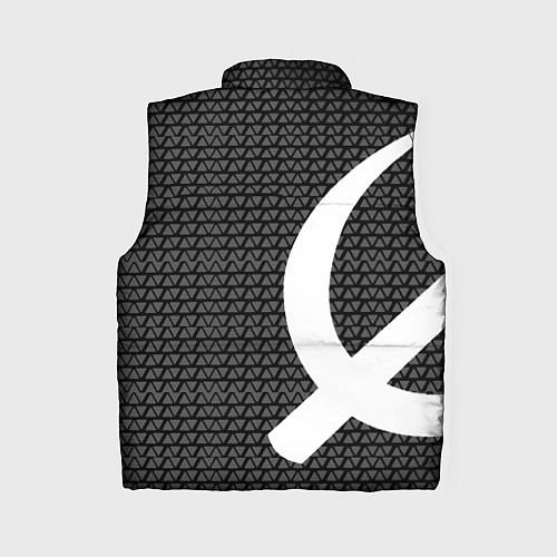 Женский жилет Россия паттерн ссср / 3D-Светло-серый – фото 2