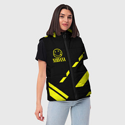 Женский жилет Nirvana geometry yellow, цвет: 3D-светло-серый — фото 2
