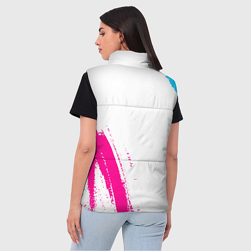 Женский жилет Deadlock neon gradient style вертикально / 3D-Черный – фото 4