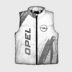 Женский жилет Opel - white gradient вертикально, цвет: 3D-черный