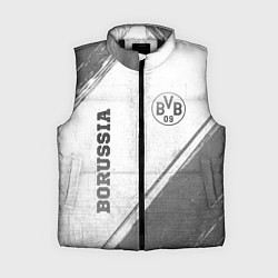Женский жилет Borussia - white gradient вертикально, цвет: 3D-черный