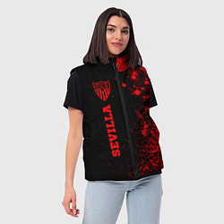 Женский жилет Sevilla - red gradient по-вертикали, цвет: 3D-черный — фото 2