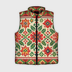 Женский жилет Славянский узор и орнамент
