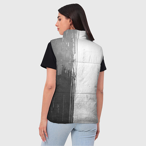 Женский жилет PSG - white gradient по-вертикали / 3D-Черный – фото 4
