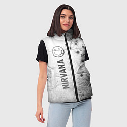 Женский жилет Nirvana - white gradient по-вертикали, цвет: 3D-черный — фото 2