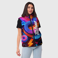 Женский жилет Colourful abstraction - Milano, цвет: 3D-светло-серый — фото 2