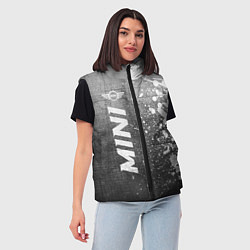 Женский жилет Mini - grey gradient по-вертикали, цвет: 3D-черный — фото 2