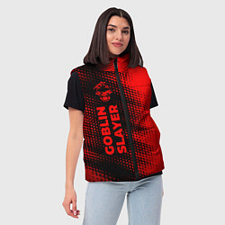 Женский жилет Goblin Slayer - red gradient по-вертикали, цвет: 3D-черный — фото 2