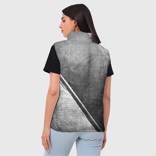 Женский жилет Roma - grey gradient вертикально / 3D-Черный – фото 4