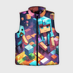 Женский жилет Minecraft 2 0, цвет: 3D-черный