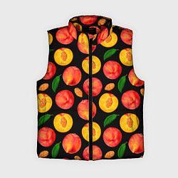 Женский жилет Персиковый паттерн, цвет: 3D-красный