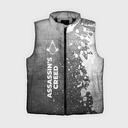 Женский жилет Assassins Creed - grey gradient по-вертикали, цвет: 3D-черный