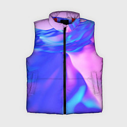 Женский жилет Неоновая текстура абстракция, цвет: 3D-красный